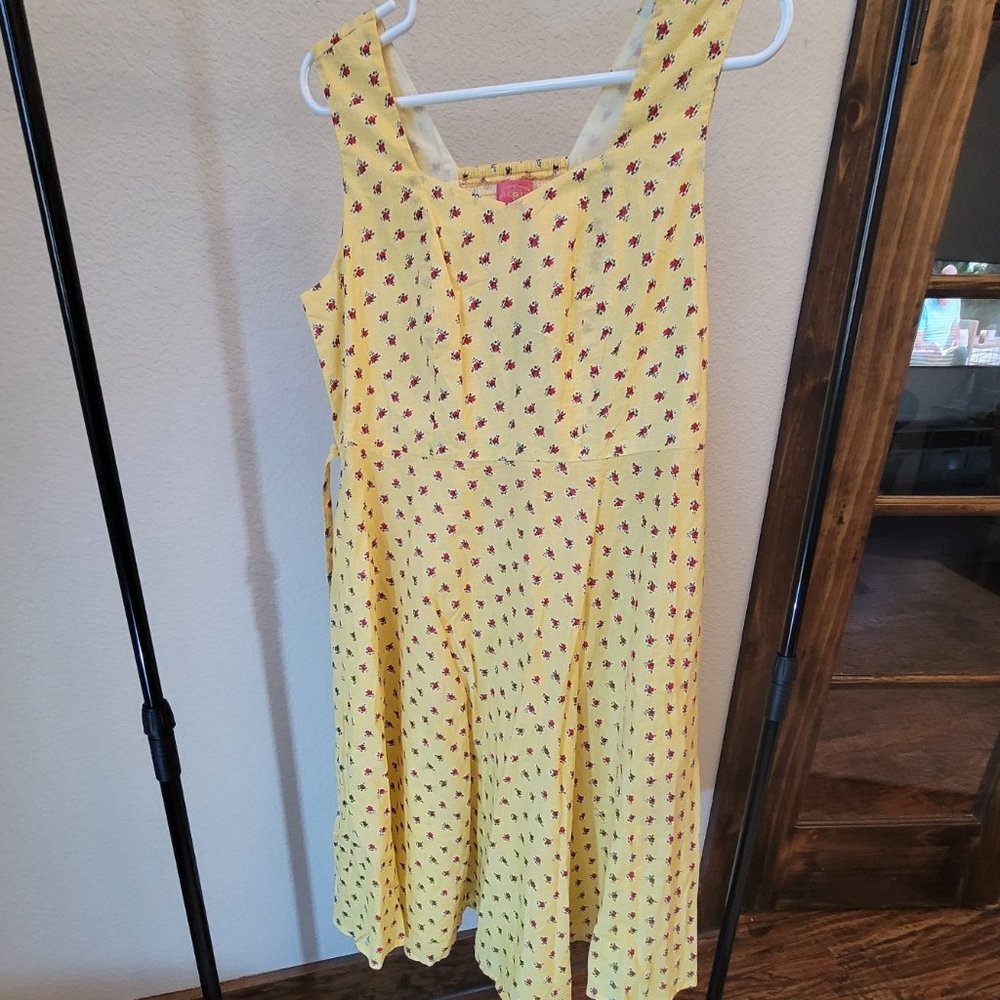 NWT April Cornell Yellow  Sleeveless Summer Dress